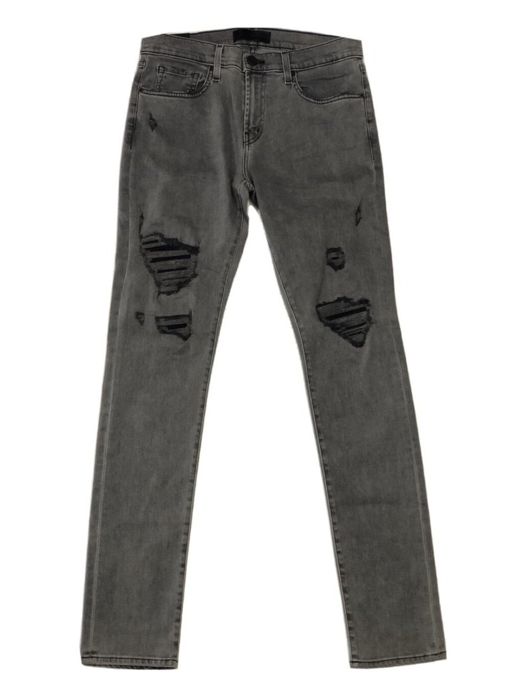 J Brand Mick Skinny Distressed Gray Jeans Size 32